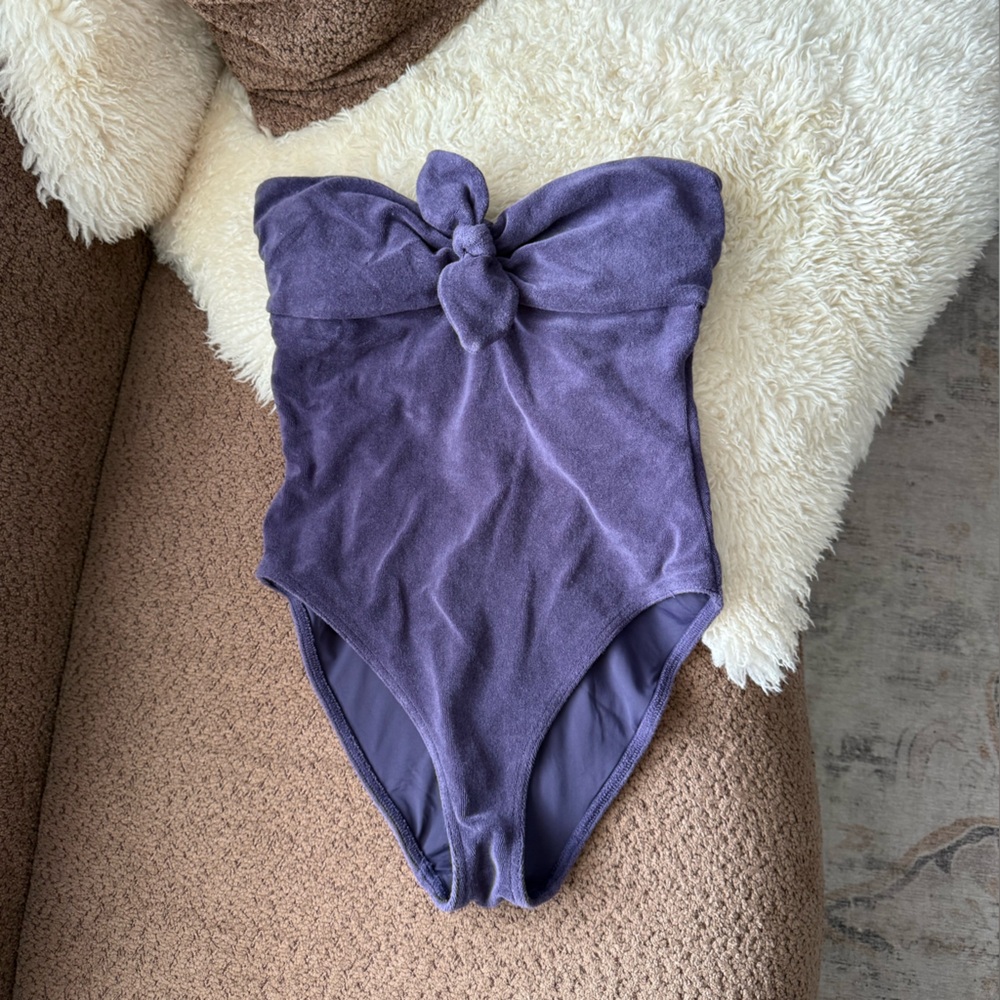 Zimmermann Terry Cloth Knotted Bathing Suit